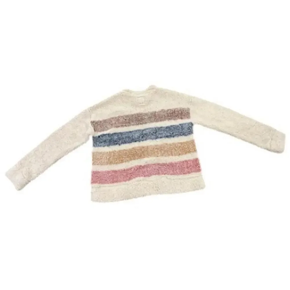 Harper Heritage Fluffy Luxe Sweater S Cozy-Core Cropped Knit Soft Playful Warm - Picture 2 of 9
